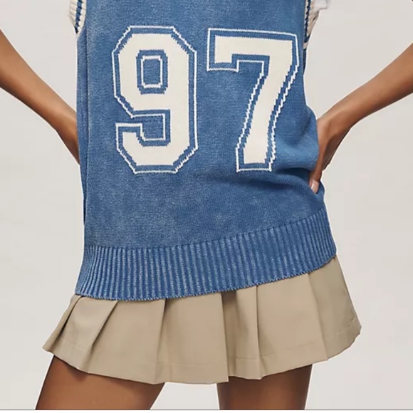 Pilcro Sporty Sleeveless Twofer Sweater - Picture 4 of 5